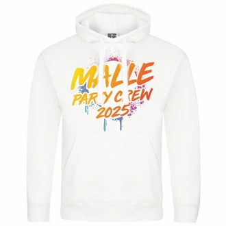 deinshirt Kapuzenpullover Malle Partycrew 2024 Braun/Weiß/Rosa/Rot/Gelb/Beige/Mischfarben/Grün