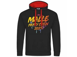 deinshirt Kapuzenpullover Malle Partycrew 2024 Gelb/Braun/Rosa/Schwarz/Rot
