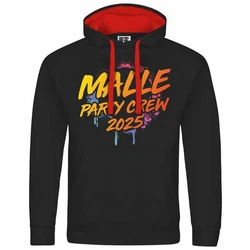 deinshirt Kapuzenpullover Malle Partycrew 2024 Gelb/Braun/Rosa/Schwarz/Rot