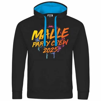deinshirt Kapuzenpullover Malle Partycrew 2024 Schwarz/Braun/Gelb/Rosa/Mischfarben/Rot