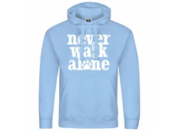 deinshirt Kapuzenpullover Herren Never walk alone 