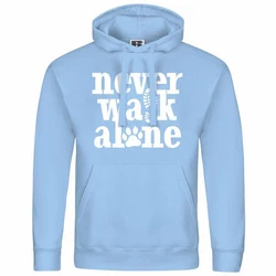 deinshirt Kapuzenpullover Herren Never walk alone 