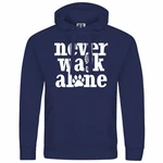 deinshirt Kapuzenpullover Herren Never walk alone Dunkelblau deinshirt Kapuzenpullover Herren Never walk alone Dunkelblau