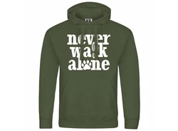 deinshirt Kapuzenpullover Herren Never walk alone 