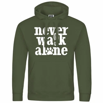 deinshirt Kapuzenpullover Herren Never walk alone