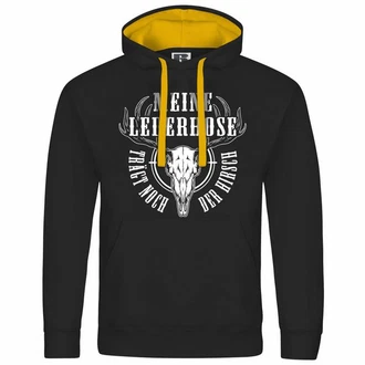deinshirt Kapuzenpullover Herren Meine Lederhose trägt noch der Hirsch Mit Print Motiv Schwarz/Gelb deinshirt Kapuzenpullover Herren Meine Lederhose trägt noch der Hirsch Mit Print Motiv Schwarz/Gelb