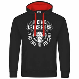 Kapuzenpullover Herren Kapuzenpullover Meine Lederhose trgt noch der Hirsch Mit Print Motiv, Grafik