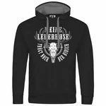 deinshirt Kapuzenpullover Herren Meine Lederhose trägt noch der Hirsch Mit Print Motiv Schwarz
