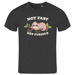 deinshirt Print-Shirt Herren T-Shirt Faultier Not Fast Not Furious Funshirt Schwarz/Rosa/Braun