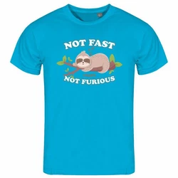 deinshirt Print-Shirt Herren T-Shirt Faultier Not Fast Not Furious Funshirt 