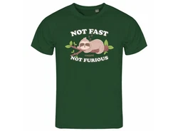 deinshirt Print-Shirt Herren T-Shirt Faultier Not Fast Not Furious Funshirt 