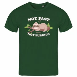 deinshirt Print-Shirt Herren T-Shirt Faultier Not Fast Not Furious Funshirt 