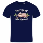deinshirt Print-Shirt Herren T-Shirt Faultier Not Fast Not Furious Funshirt Schwarz/Hellblau/Dunkelblau/Blau/Lila