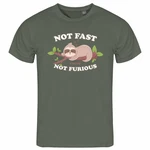 deinshirt Print-Shirt Herren T-Shirt Faultier Not Fast Not Furious Funshirt 