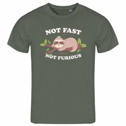 deinshirt Print-Shirt Herren T-Shirt Faultier Not Fast Not Furious Funshirt 