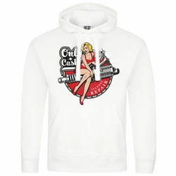 deinshirt Kapuzenpullover Only Cash Mit Print Motiv Rot/Beige