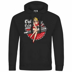 deinshirt Kapuzenpullover Only Cash Mit Print Motiv Rot/Schwarz