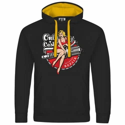 deinshirt Kapuzenpullover Only Cash Mit Print Motiv Schwarz/Gelb/Grün/Rot/Braun