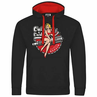 deinshirt Kapuzenpullover Only Cash Mit Print Motiv Rot/Schwarz/Dunkelrot
