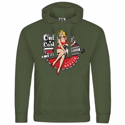 deinshirt Kapuzenpullover Only Cash Mit Print Motiv Dunkelgrün/Grün