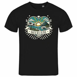 deinshirt Print-Shirt Herren T-Shirt Ich Liebe das Meer Funshirt 