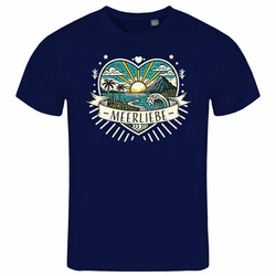 deinshirt Print-Shirt Herren T-Shirt Ich Liebe das Meer Funshirt 