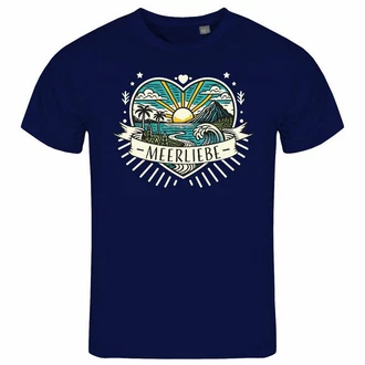 deinshirt Print-Shirt Herren T-Shirt Ich Liebe das Meer Funshirt 