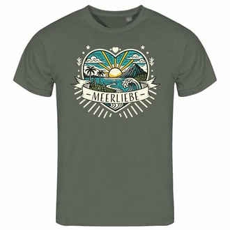 deinshirt Print-Shirt Herren T-Shirt Ich Liebe das Meer Funshirt 