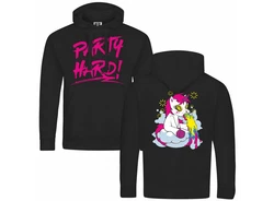 deinshirt Kapuzenpullover Herren PARTY Einhorn Rosa