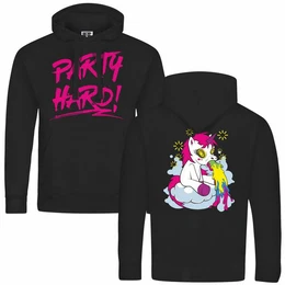 Kapuzenpullover Herren Kapuzenpullover PARTY Einhorn Mit Print Motiv, Grafik