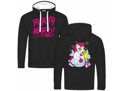 deinshirt Kapuzenpullover Herren PARTY Einhorn Rosa