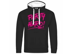 deinshirt Kapuzenpullover Herren PARTY Einhorn Rosa