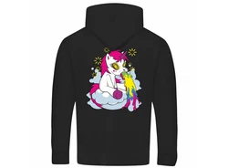deinshirt Kapuzenpullover Herren PARTY Einhorn Rosa