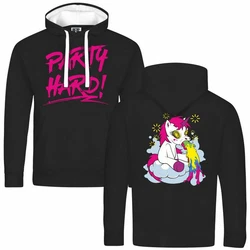 deinshirt Kapuzenpullover Herren PARTY Einhorn Rosa