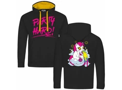 deinshirt Kapuzenpullover Herren PARTY Einhorn Rosa