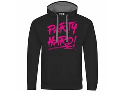 deinshirt Kapuzenpullover Herren PARTY Einhorn Rosa