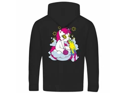 deinshirt Kapuzenpullover Herren PARTY Einhorn Rosa