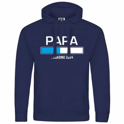 deinshirt Kapuzenpullover Papa loading Mit Print Motiv Grafik Blau/Dunkelblau/Hellblau