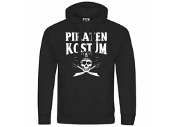 deinshirt Kapuzenpullover PIRATENKOSTM Grau