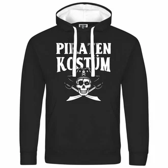 deinshirt Kapuzenpullover PIRATENKOSTM Grau/Hellblau