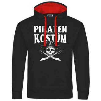 deinshirt Kapuzenpullover PIRATENKOSTM Grau/Rot/Hellblau deinshirt Kapuzenpullover PIRATENKOSTM Grau/Rot/Hellblau