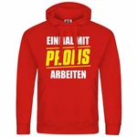 deinshirt Kapuzenpullover Einmal mit Profis arbeiten Rot/Braun deinshirt Kapuzenpullover Einmal mit Profis arbeiten Rot/Braun