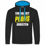 deinshirt Kapuzenpullover Einmal mit Profis arbeiten Schwarz/Braun/Grau/Dunkelgrau