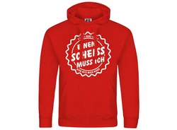 deinshirt Kapuzenpullover Herren Mit Print Motiv Rot/Dunkelrot
