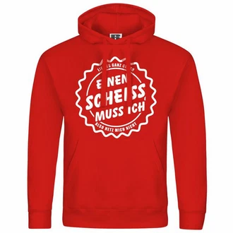 deinshirt Kapuzenpullover Herren Mit Print Motiv Rot/Dunkelrot