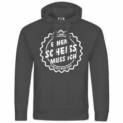deinshirt Kapuzenpullover Herren Mit Print Motiv Hellgrau/Dunkelgrau/Creme/Grün/Schwarz