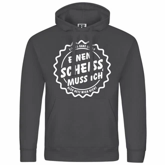 deinshirt Kapuzenpullover Herren Mit Print Motiv Hellgrau/Dunkelgrau/Creme/Grün/Schwarz