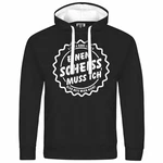 deinshirt Kapuzenpullover Herren Mit Print Motiv Creme/Schwarz/Weiß/Beige