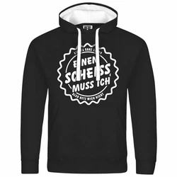 deinshirt Kapuzenpullover Herren Mit Print Motiv Creme/Schwarz/Weiß/Beige