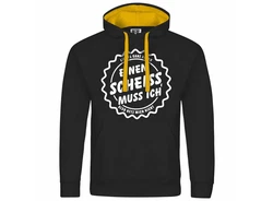 deinshirt Kapuzenpullover Herren Mit Print Motiv Creme/Beige/Schwarz/Gelb